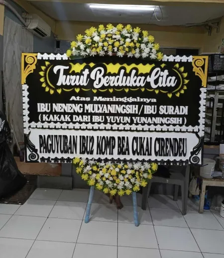 Papan Bunga Duka Pela Mampang